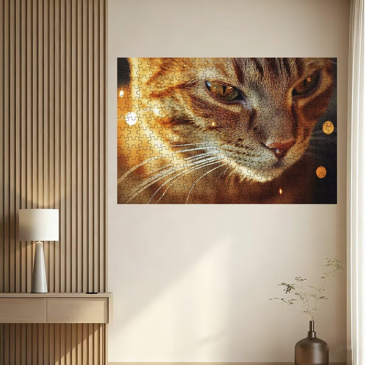 Puzzle 4000 Pezzi Gatto, Puzzle Adulti Animale, Puzzles in Legno con Squisita Scatola di Imballaggio, Classici Puzzles Educativi per Adulti eTutta La Famiglie, Come Regalo Uomo, Decorazioni Casa -3599