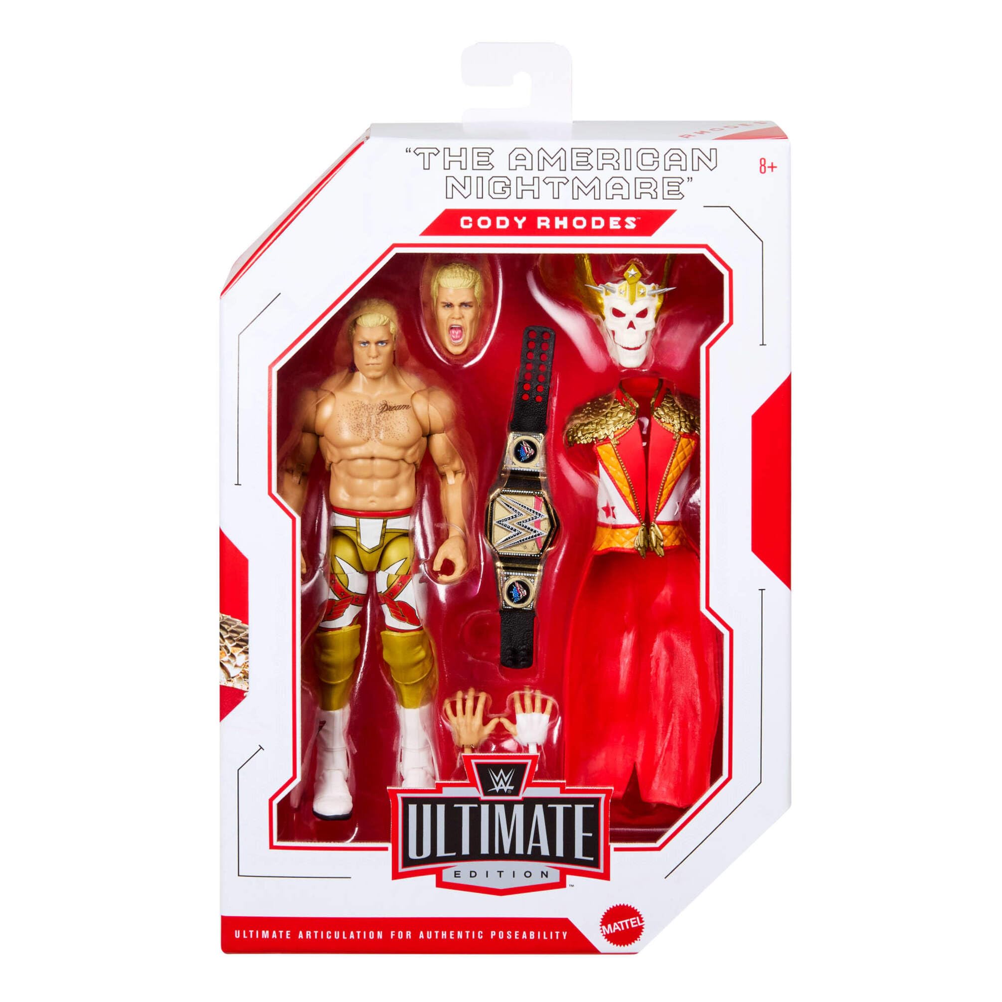 Mattel WWE Ultimate Edition Figura Cody Rhodes y Accesorios