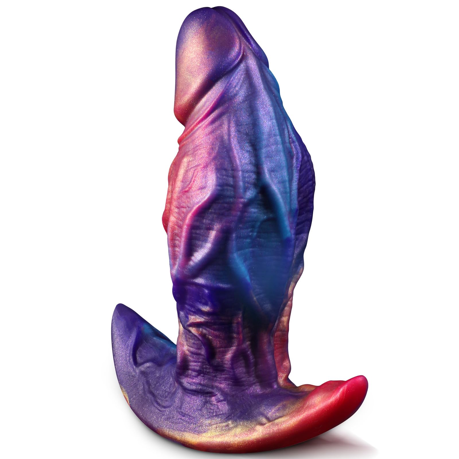 Anal Plug Realistic Dildo for Comfortable Long-Term Wear Silicone Butt Plug Dilator with Bulging Veins Curved Base 7