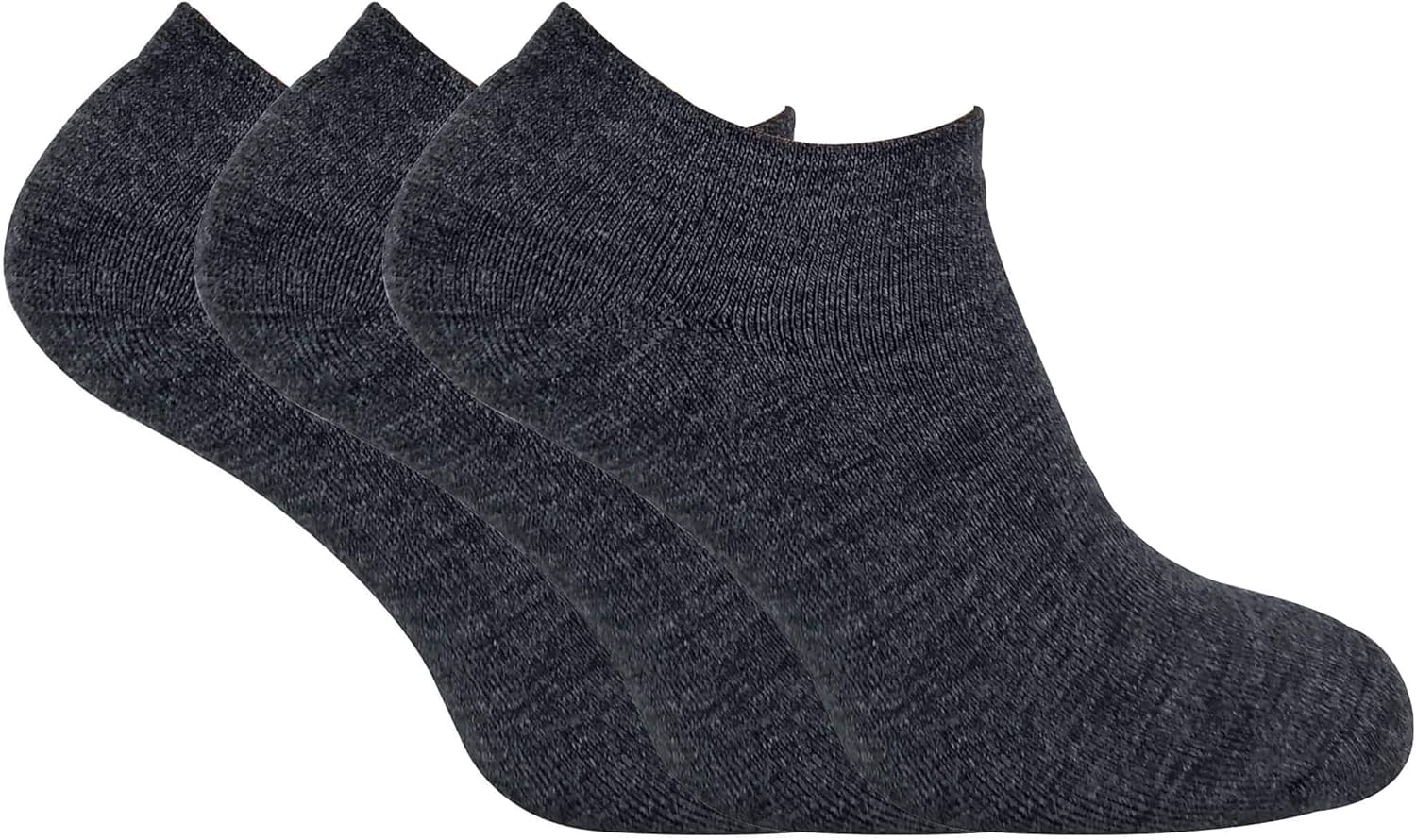 3 Pack Mens Thick Winter Cushion Padded Warm Low Cut Thermal Ankle Sneaker Socks