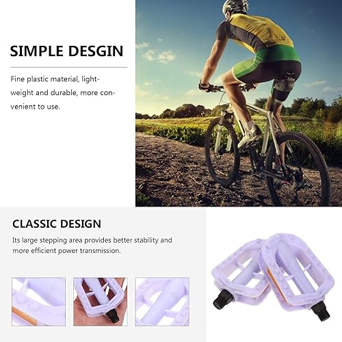 Miniatura 2 de BESPORTBLE Pedales de bicicleta para niños, 1 par de pedales de bicicleta de montaña para niños, pedales de repuesto para niños y niñas de 12 a 14