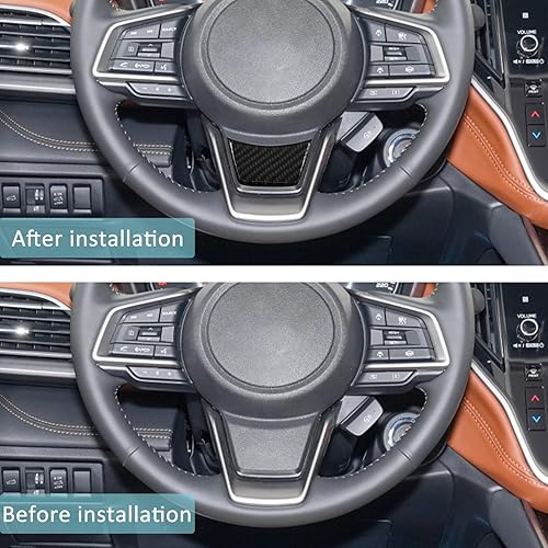 Miniatura 2 de Compatible con la cubierta del panel de la barbilla del volante, marco de protección de fibra de carbono, accesorios interiores decoración para