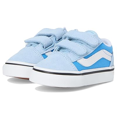 Vans Kids Old Skool V (Infant/Toddler) Kids Shoes 2 tone Tranquil Blue
