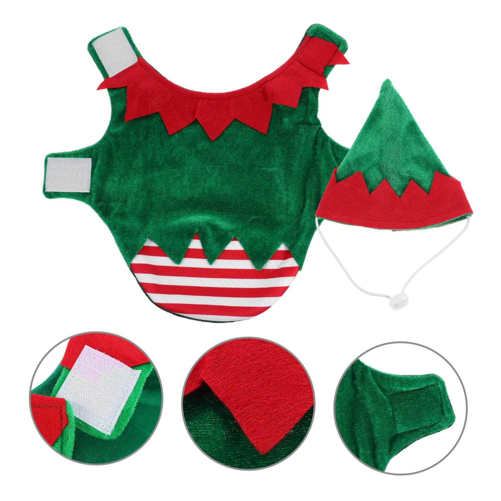 HMJGDHX Costume per Cani di Natale Vestiti per Cani alla Moda per Cuccioli Festa S Vestiti per Animali Domestici in Stoffa di Natale Costume per Feste