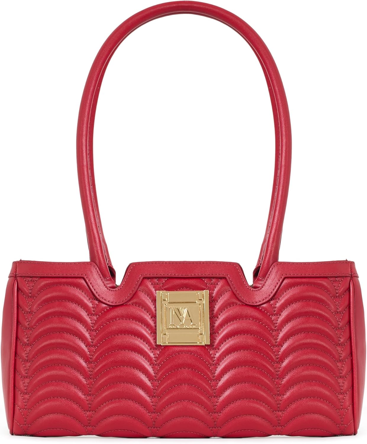 Broadway N°1 Designer Work Purse – Faux Leather Shoulder Bag with Inner Zip Pocket