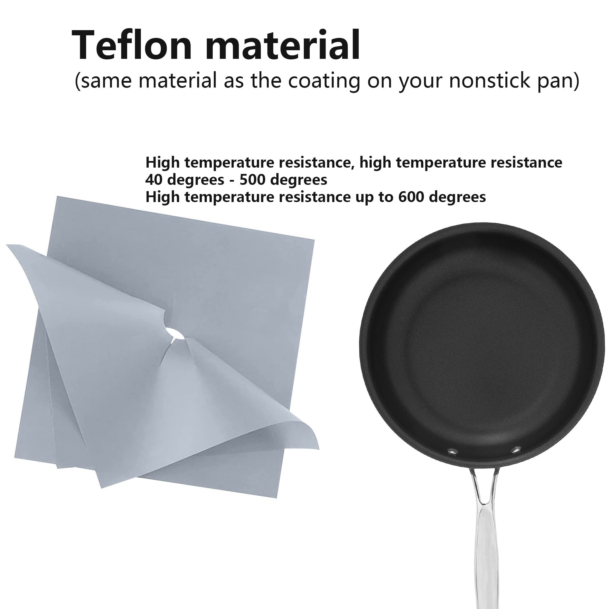 WANGCL Pogrubione arkusze 0,2 mm, wielokrotnego użytku, nieprzywierające, odporne na wysokie temperatury, ochraniacz na kuchenkę gazową, do cięcia, do kuchni, kolor srebrny