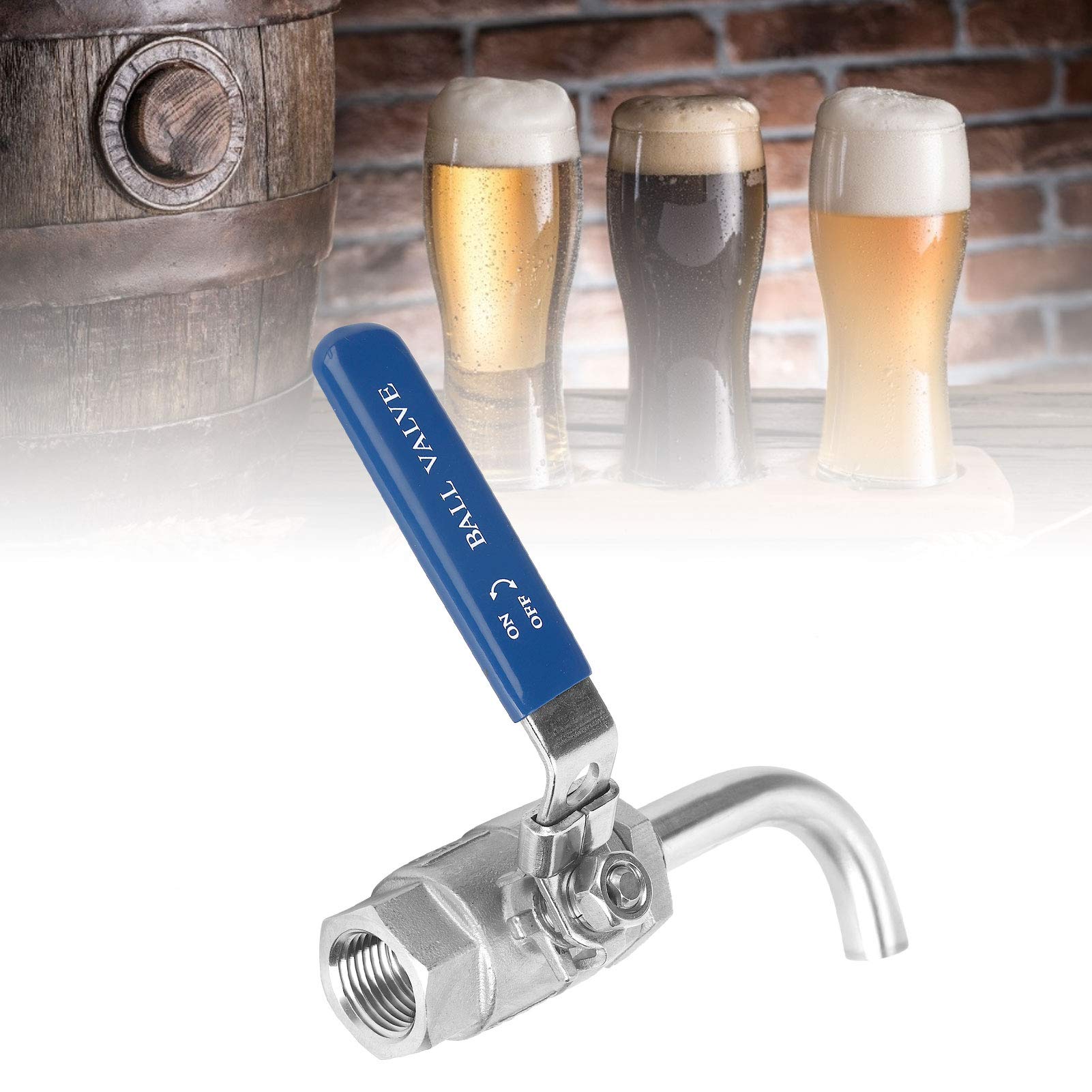 Zestaw Zaworów Kulowych NPT 1/2in 304 Ze Stali Nierdzewnej, Zestaw Zaworów Kulowych Homebrew, Bezspawowy Zawór Kulowy Armatura Akcesoria Do Domowego Parzenia Do Czajnika Domowego