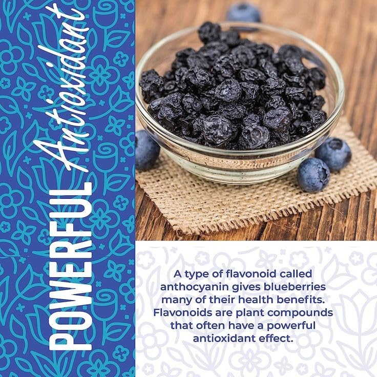 Bombay Snacking Company Dried Blueberries | Sweet Flavour | Dry Fruit Snack | 100g 1