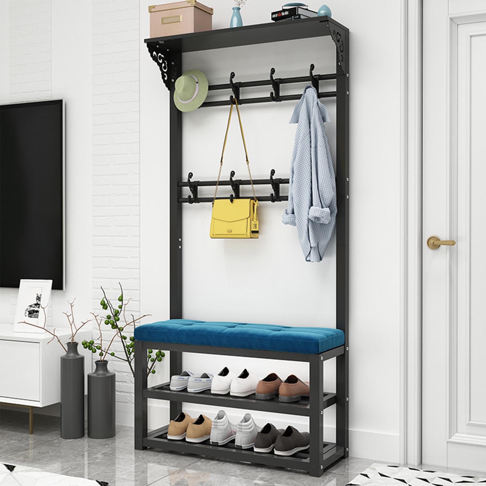 Porte-manteau autoportant bois et métal idéal pour un salon ou une chambre