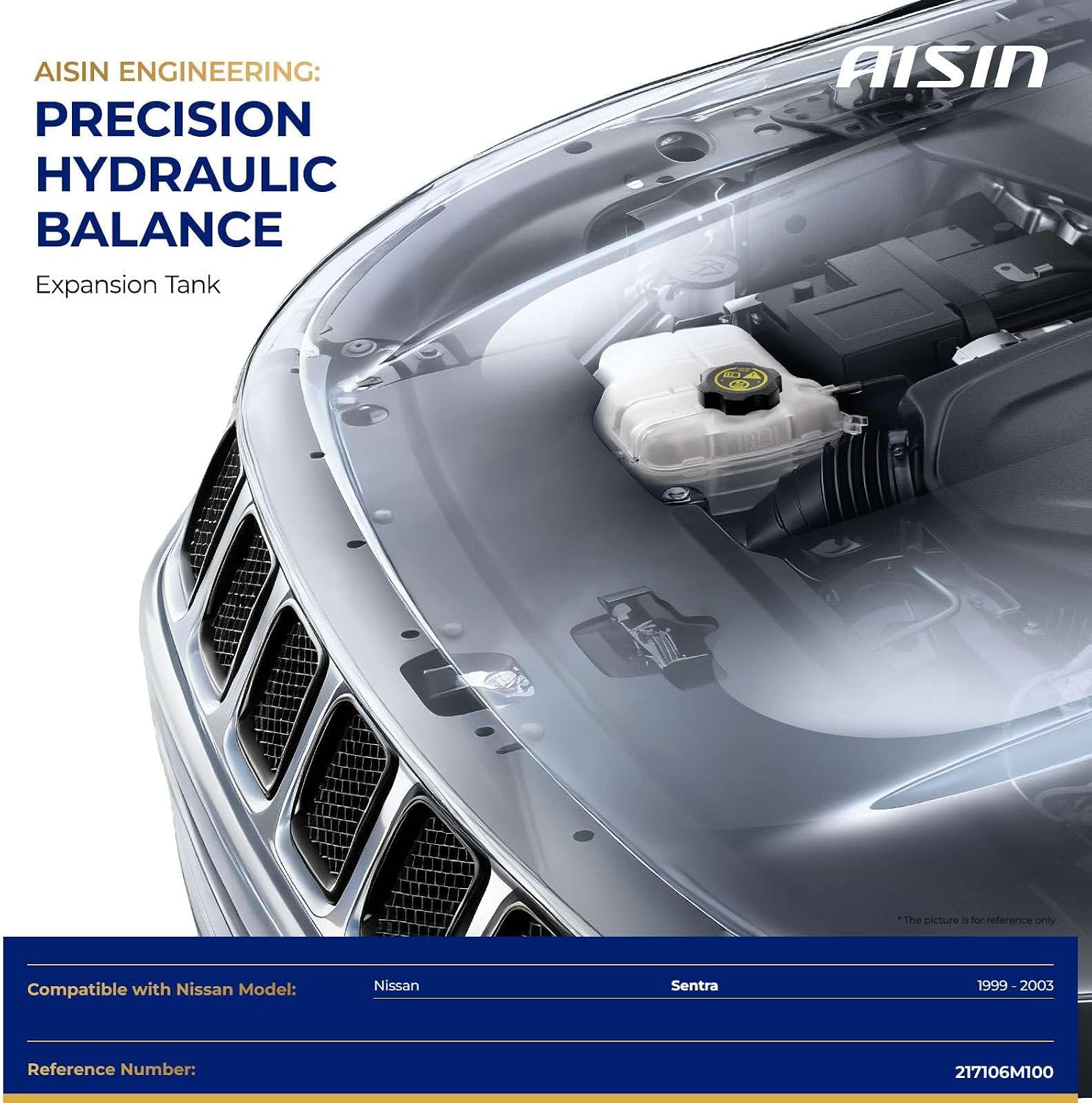 AISIN AFTERMARKET EXTN-00112 Coolant Reservoir Expansion Tank with Cap