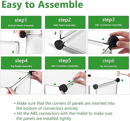 Miniatura 8 de C&Ahome - Organizador de clóset de almacenamiento para que lo montes tú mismo Blanco transparente,Negro,Milky,https://www.amazon.com/dp/undefined