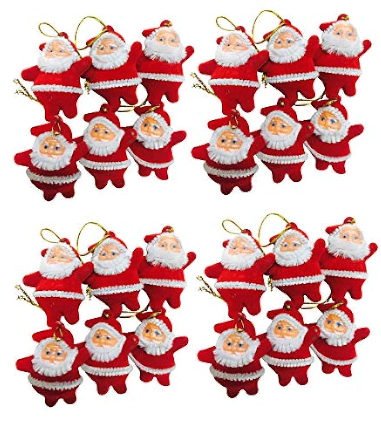 Evisha 24 Pcs Red Small Santa Claus for Christmas Tree Decoration Hanging Ornaments (B08P72878F) Amazon Price History, Amazon Price Tracker