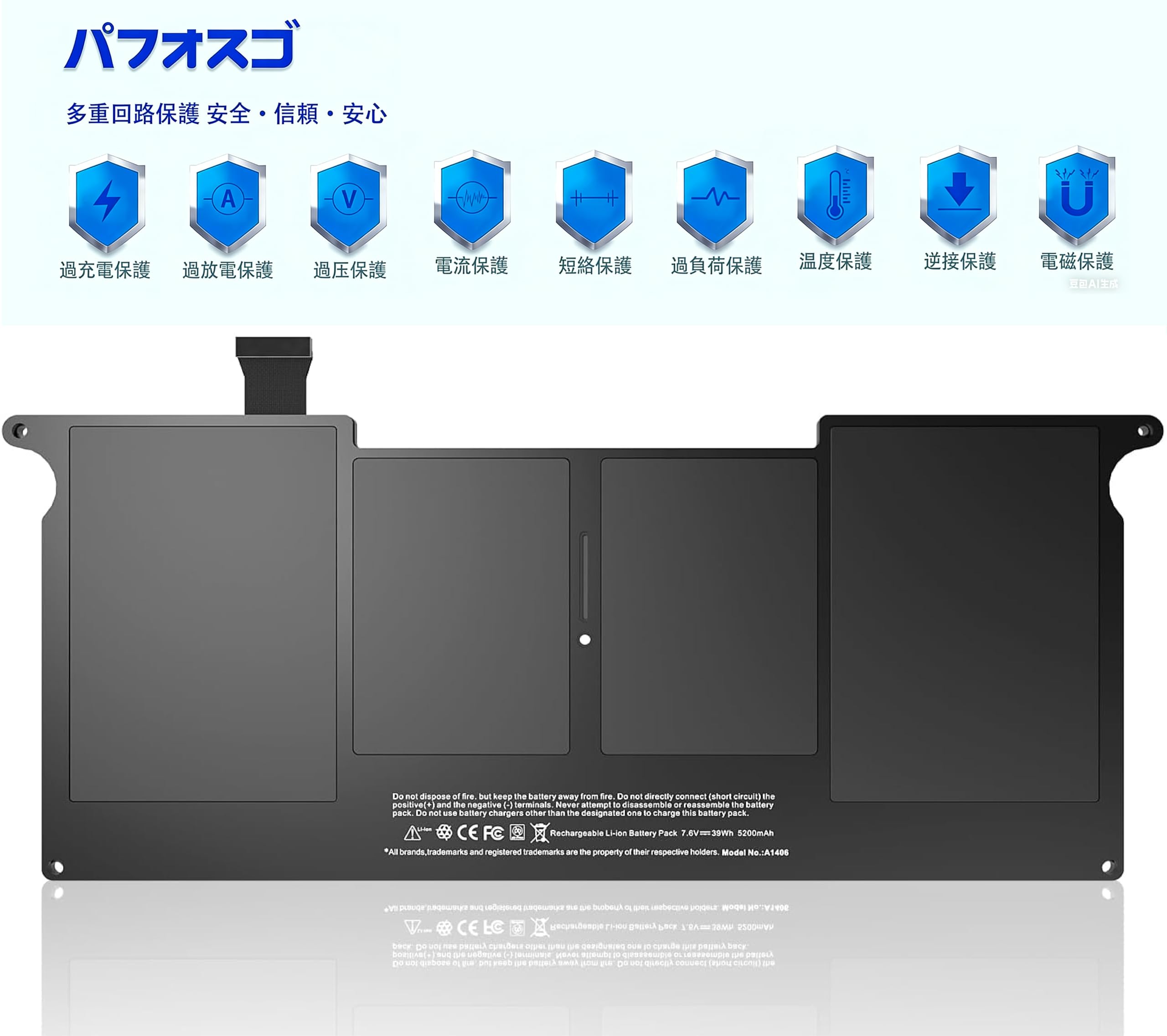 Amazon.co.jp: HJTPOWER ラップトップ交換電池 A1406 A1495 for