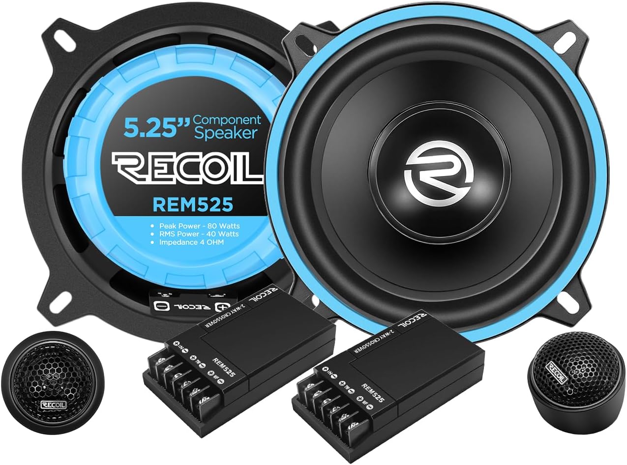 REM525 Echo Series 5.25-Inch Car Audio Component Speaker System