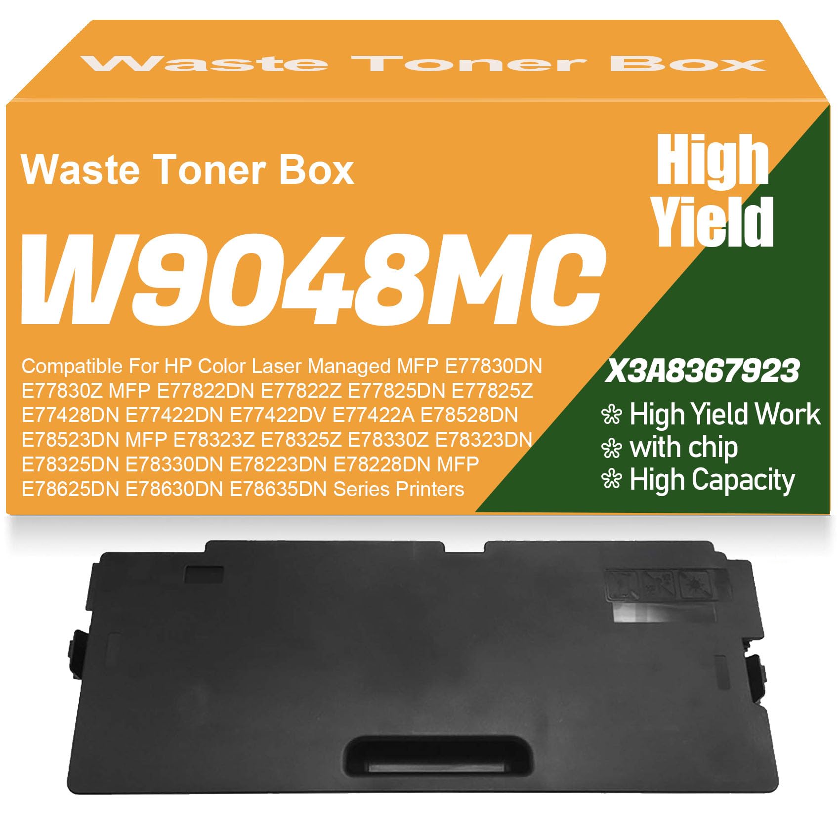 Contenitore di raccolta toner di scarto W9048MC compatibile per HP E78528DN E78523DN E78323Z E78325Z E78330Z E78323DN E78325DN E78330DN E78223DN E78228DN E78625DN E78630DN,W9048MC-1PC