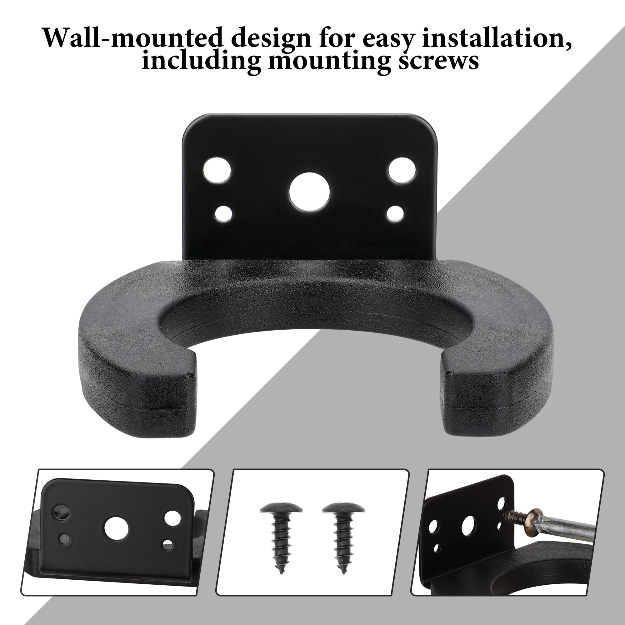 Geekria for Creators Microphone Wall Mount Holder Wired and Wireless Mics Storage Hanger, Space-Saving Design for Home Office - Image 4