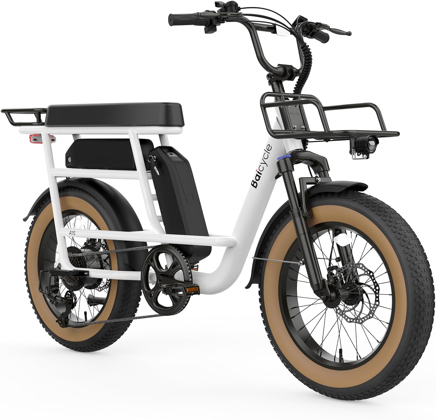 Electric Bikes for Adults 20" Fat Tire E Bike with 750W/1500W Peak Motor 48V 26Ah Dual Removable Battery Ebike Max Range 160 Miles & 28 MPH Max Speed Electric Bicycle Front Suspension 7 Speed