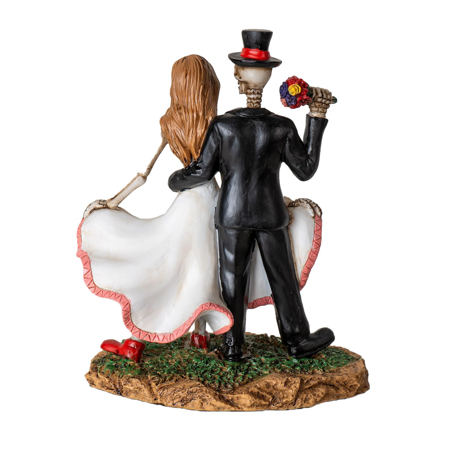 Boule à Neige Romantique Couple Mariés Squelettes - Love Never Dies 13,5 Cm