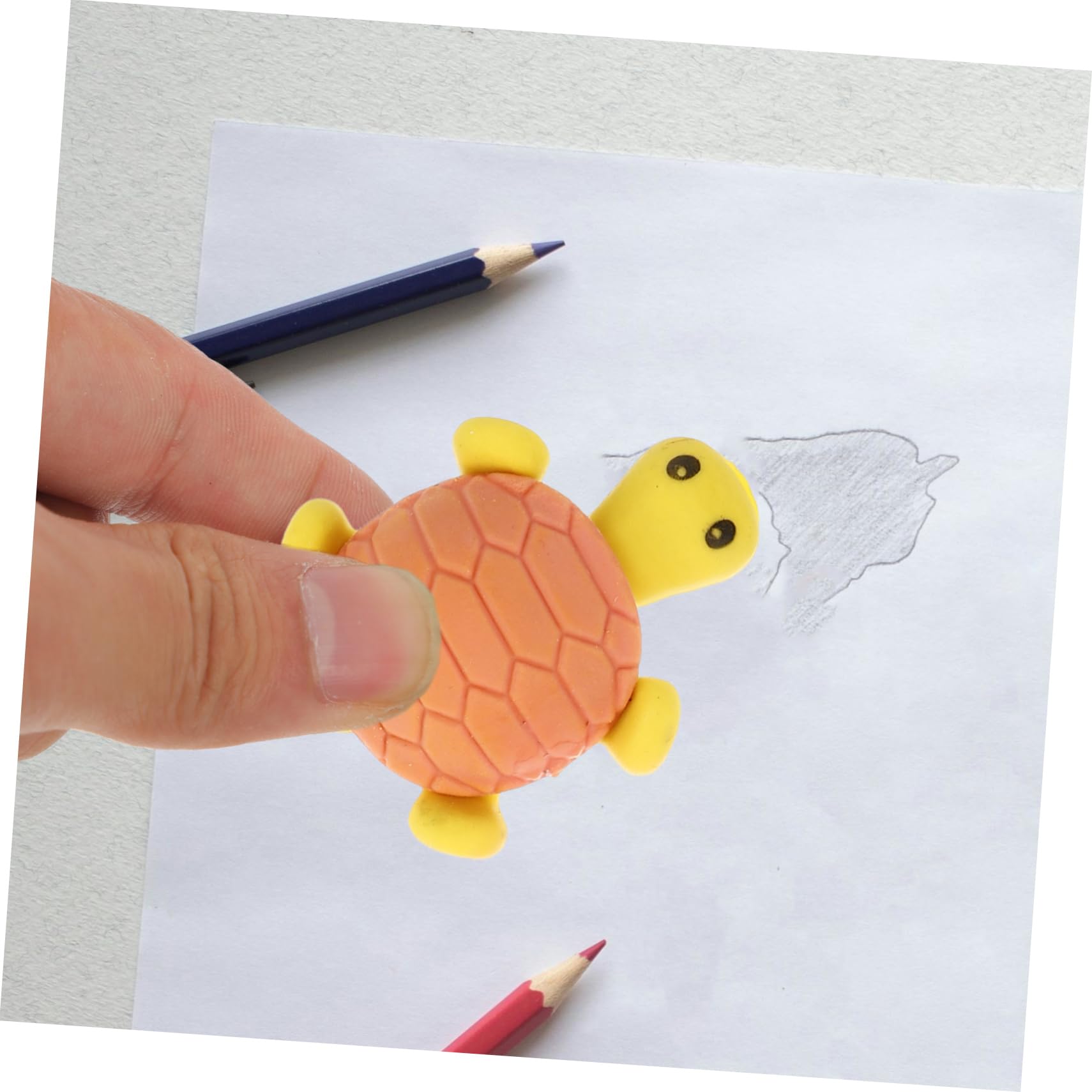 Supvox 5 Sätze Radiergummis Schildkröte Lustige Cartoon Radierer Für Schule Und Basteln Tier Radiergummis Praktische Schreibwaren Zufällige Farbe Stück * 5