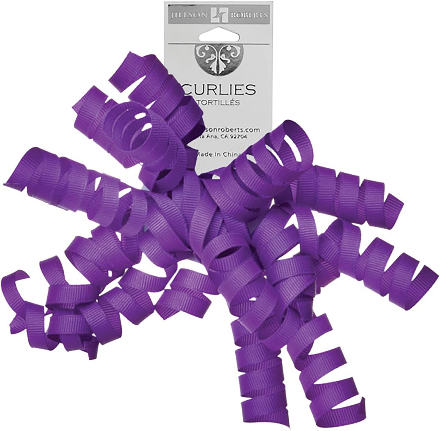 Jillson Roberts OASGL001 6-Count Self-Adhesive Gift Wrap Curly Bows Available in 4 Different Assortments, Grosgrain Perfectly Primary : Health & Household