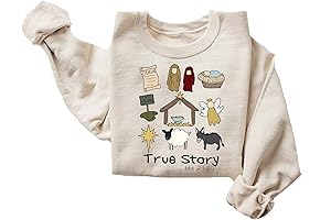 True Story Nativity Christmas Sweater, Faith Based Christmas Sweatshirt