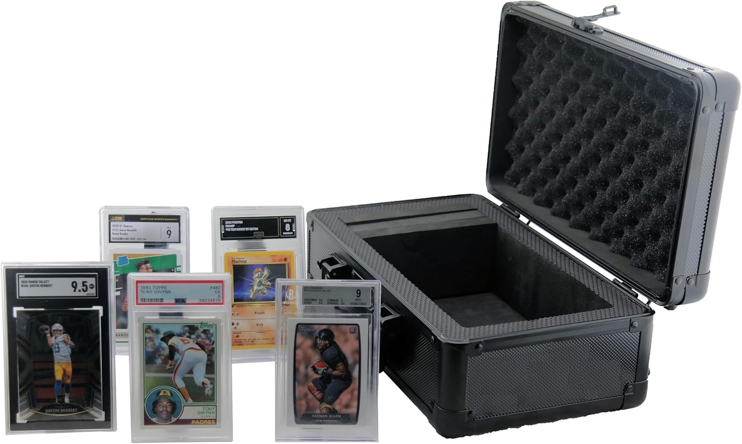 Ursae Minoris Graded Collectible Card Storage/Display Case Singe Row for up to 50 Cards in BGS SGC PSA Holders with Row Stoppers