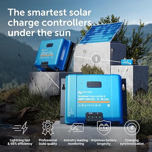 Miniatura 2 de Victron Energy SmartSolar MPPT Tr VE. Controlador de carga solar (Bluetooth) - Controladores de carga para paneles solares - 250V, 85 amperios,