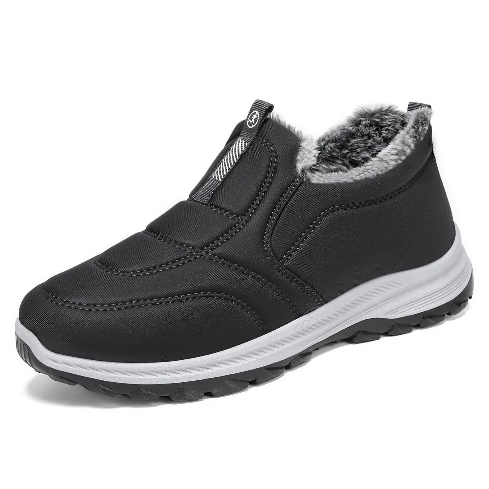 Womens Winter Snow Boots Warm Fur Lined Slip on Ankle Boots Comfortable Lightweight Waterproof Ankle Booties Outdoor Non
