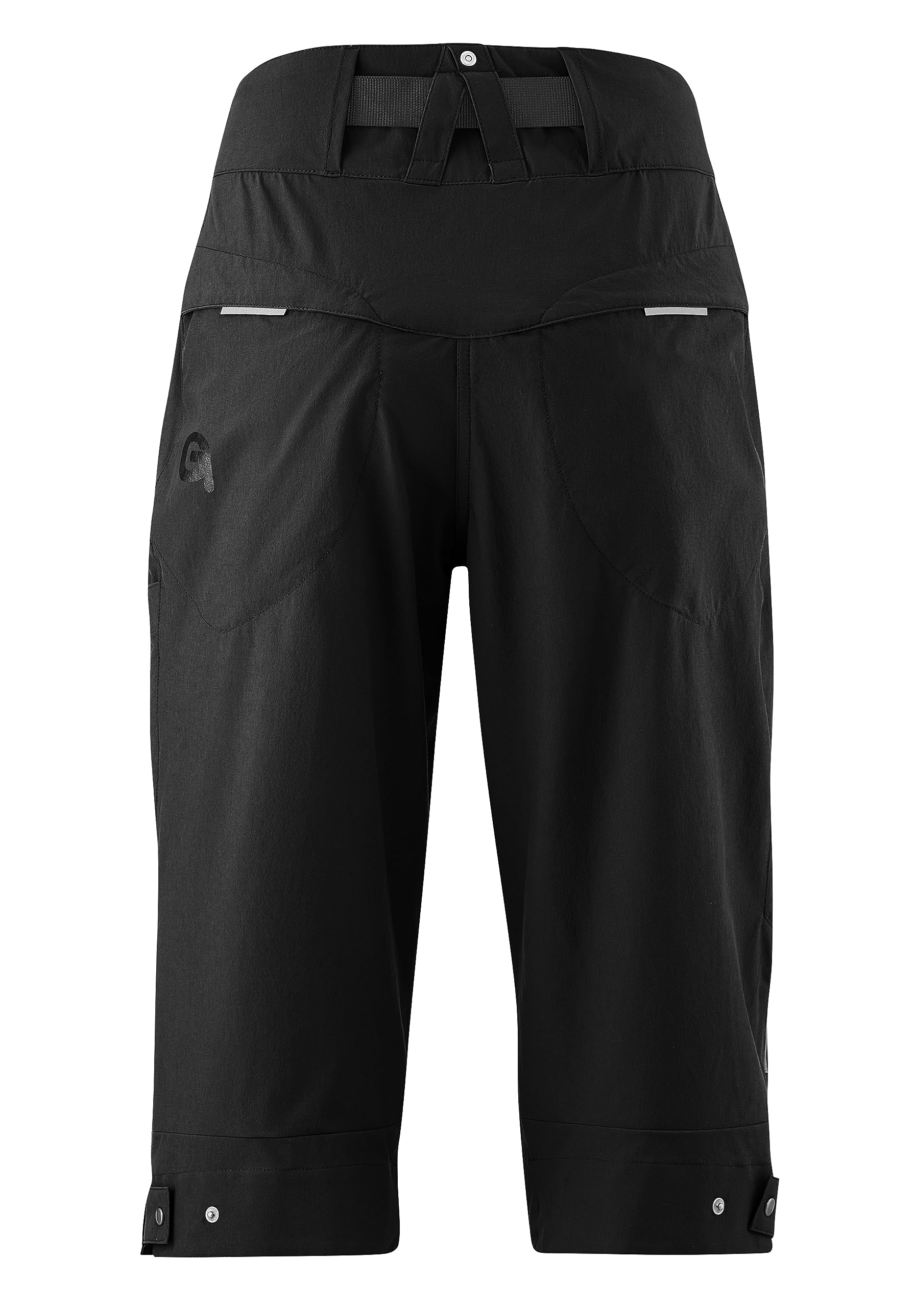 Gonso Ruth 3/4, Damen Fahrradhose 3/4, 2in1 Bikeshorts, Einknöpfbare Radunterhose mit Relax Gel Comfort Sitzpolster, Wasser- und fleckabweisend, Weite Passform, PFC-Frei