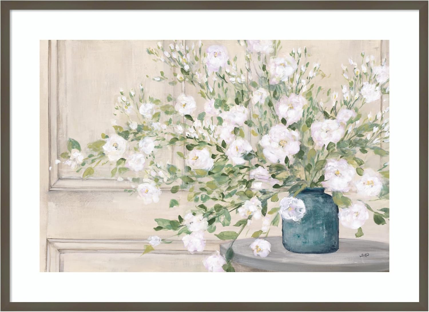 Amanti Art Framed Wall Art Print (41x30) White Bouquet by