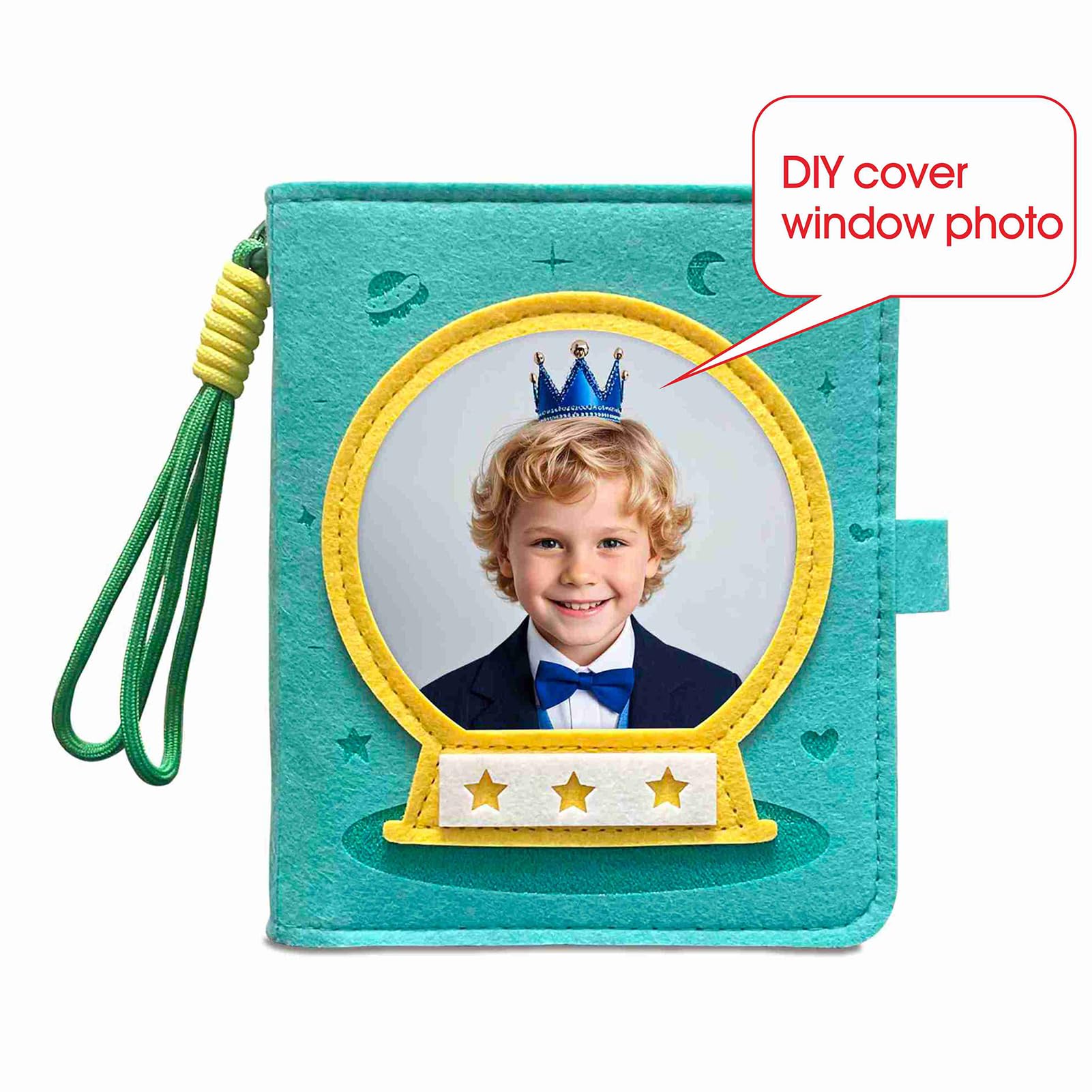 Small Mini Kids Photo Album 5x6, Soft & Durable Kids Scrapbook for Boys & Girls, Holds 100 Photos,Perfect Photo Album Gift for Boys, Girls, New Parents, Birthday & Family (Blue