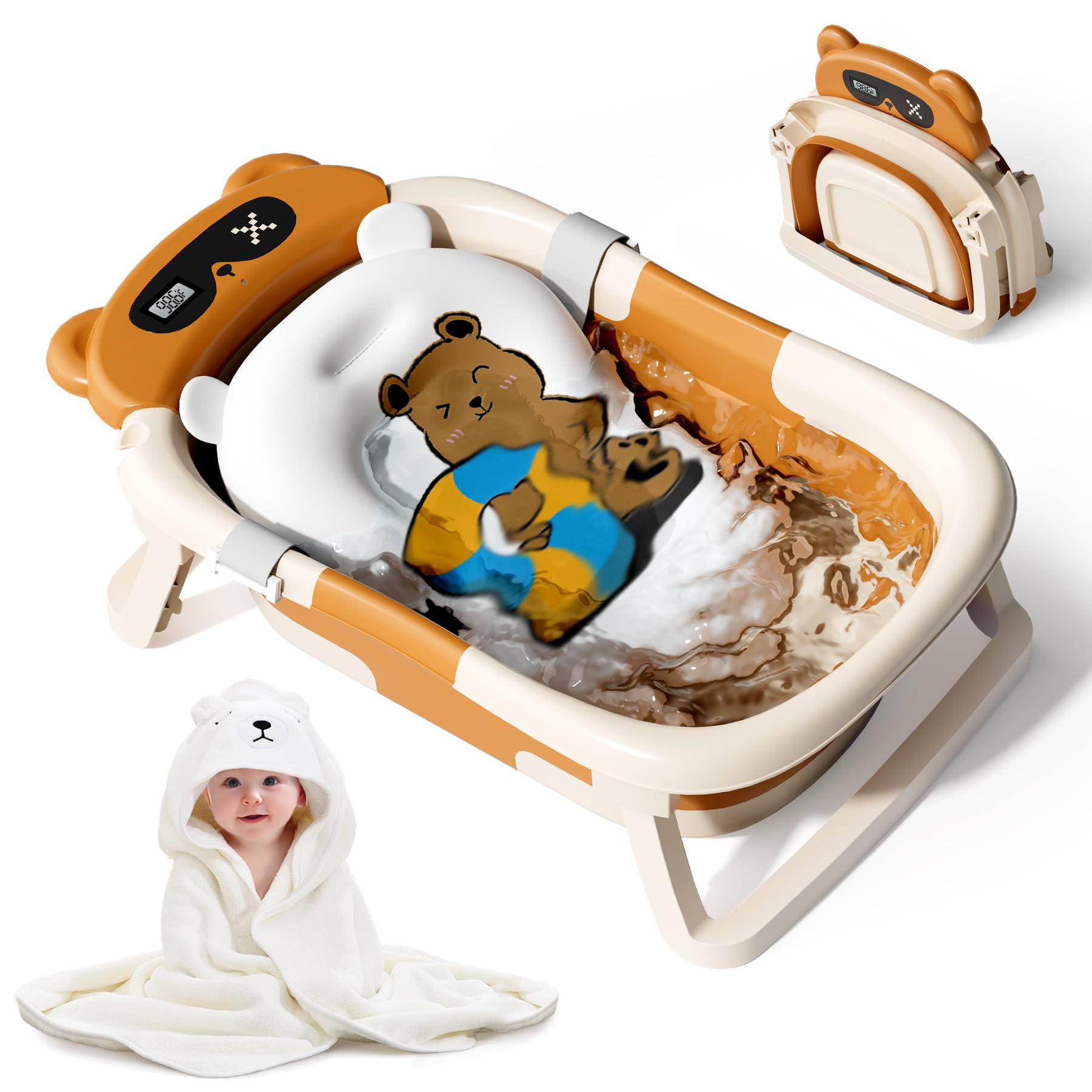 Kerbwry Collapsible Baby Bathtub