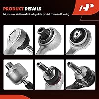 Vista 8 de A-Premium Set of 8, Front Lower Forward & Rearward Control Arm, Sway Bar Link, Inner & Outer Tie Rod End Assembly, Compatible with BMW - 2006-2015