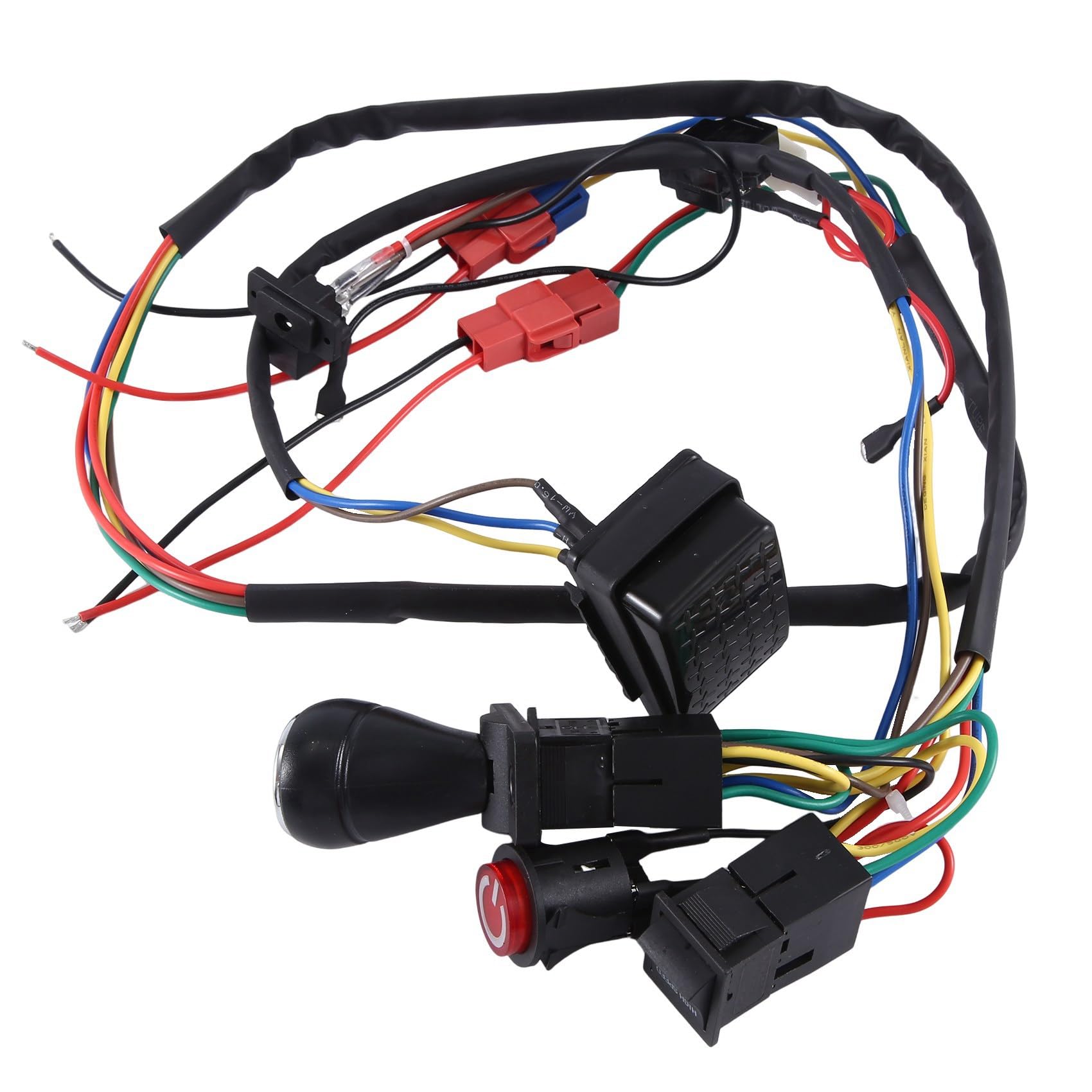 Gokeet Kit Cavi e Interruttori Modificati Fai-da-Te per Auto Elettrica per Bambini, Auto Elettrica per Bambini 4WD Cavalcabile su Giocattoli Accessori di Ricambio Singola