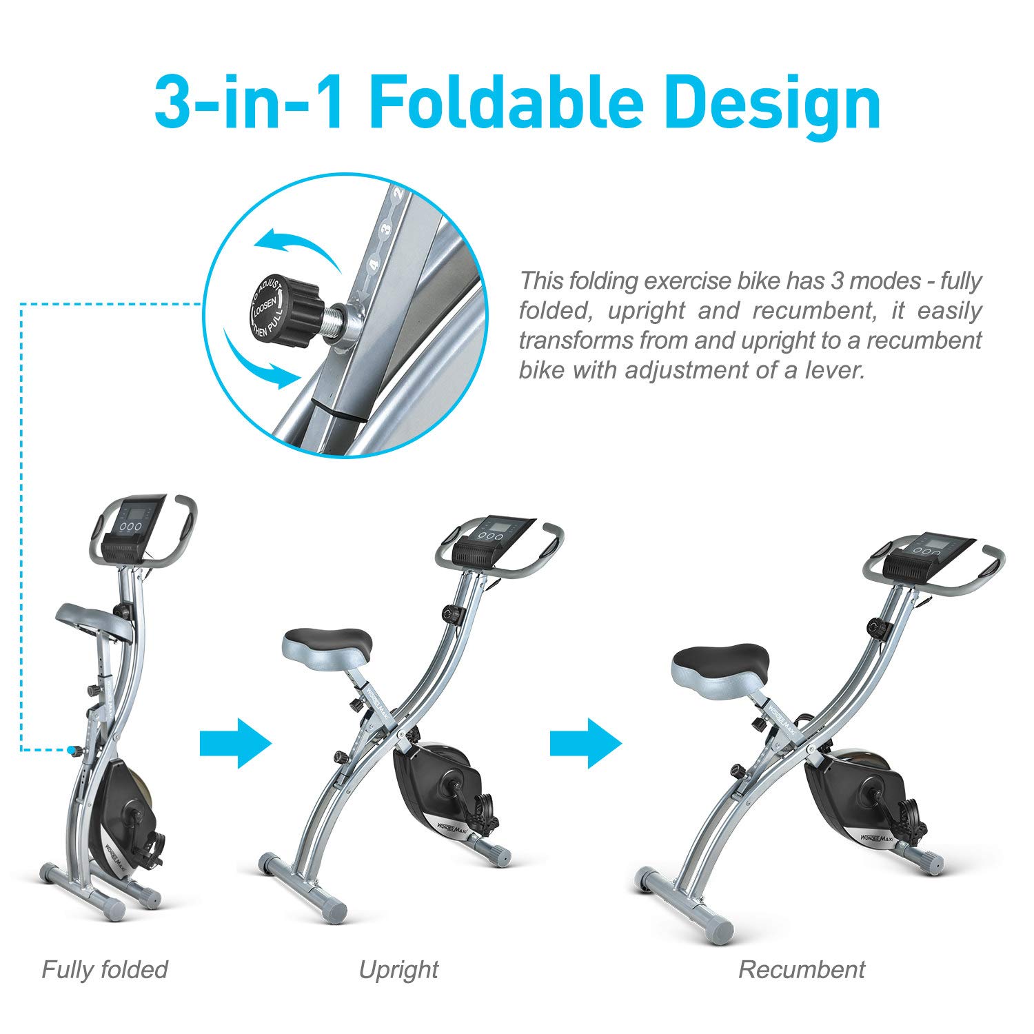 Amazon.co.jp: フィットネスバイク エアロバイク 自転車トレーニング 