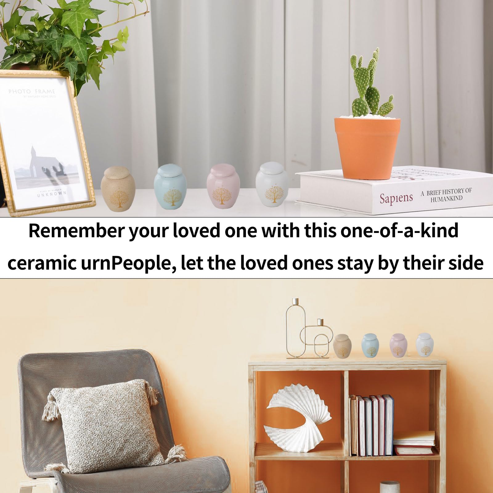 4 urnas pequeñas para cenizas humanas, mini urna de cremación, urna de decoración, contenedor de cenizas con patrón de árbol de la vida grabado para cenizas humanas o de mascotas