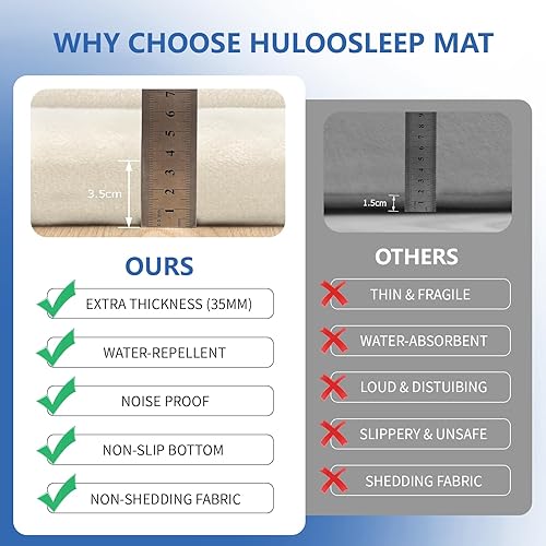 Miniatura 155 de Tapete de juego para bebé, tapete de espuma viscoelástica de 1.3 pulgadas de grosor, terciopelo coral suave, antideslizante, extragrande, tapete