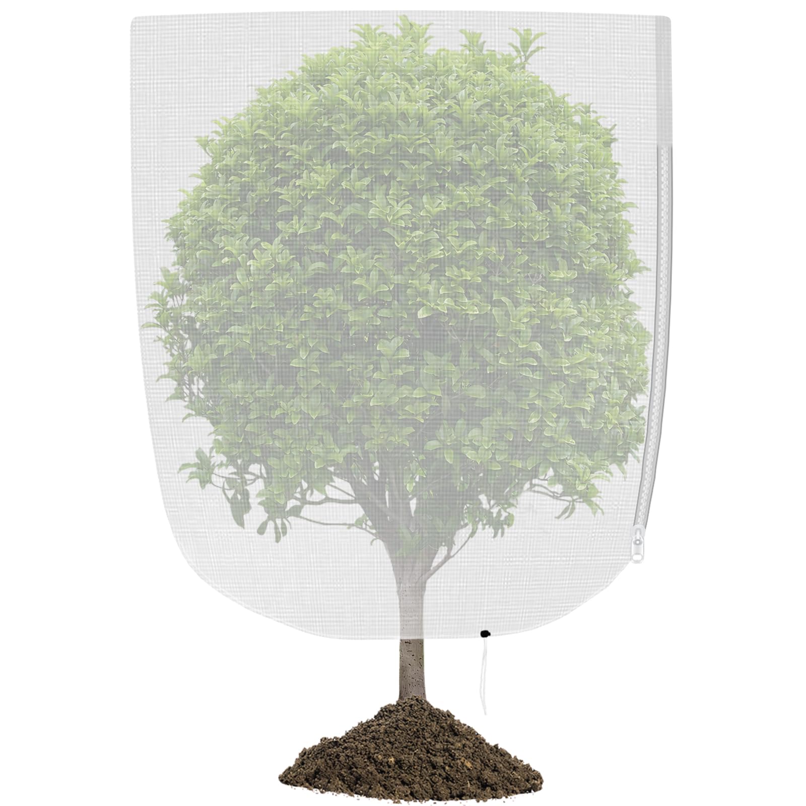 Red Protectora 3x3m para Árboles Frutales - Doble Protección Anti-Aves y Anti-Insectos, Malla Antiplagas con Cierre Ajustable para Higueras/Cerezos