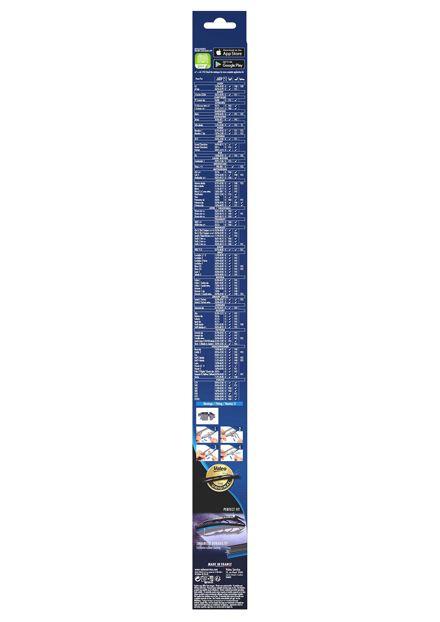 Valeo Silencio Conventional Single Silecek Citroen C4 Aircross (2012-), Jeep Grand Cherokee IV (WK, WK2), Land Rover Freelander (2001-2006) (530 MM) 574117