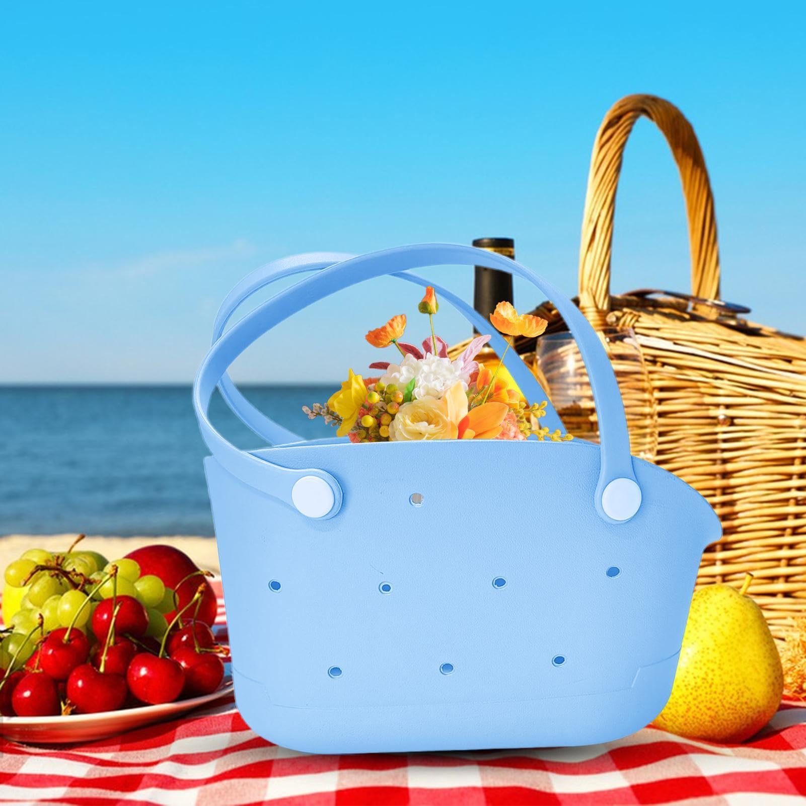 Pequeña bolsa de goma, bolso Eva Tote Viaje de la playa Bolsa impermeable