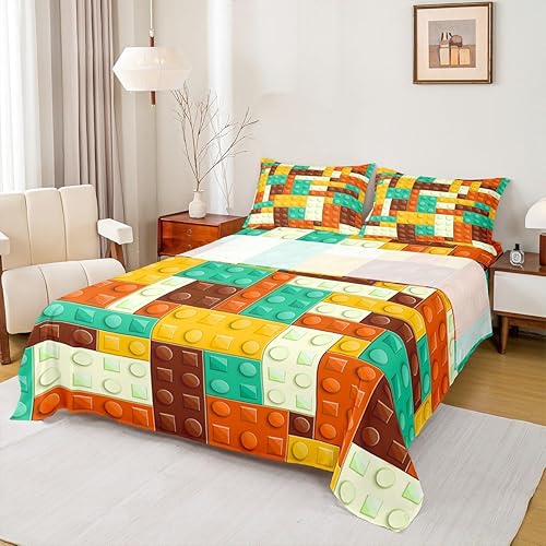 Miniatura 3 de Feelyou Juego de sábanas de panda rojo para niños pequeños, con bonito diseño de animales, 1 sábana encimera y 1 sábana con 1 funda de almohada