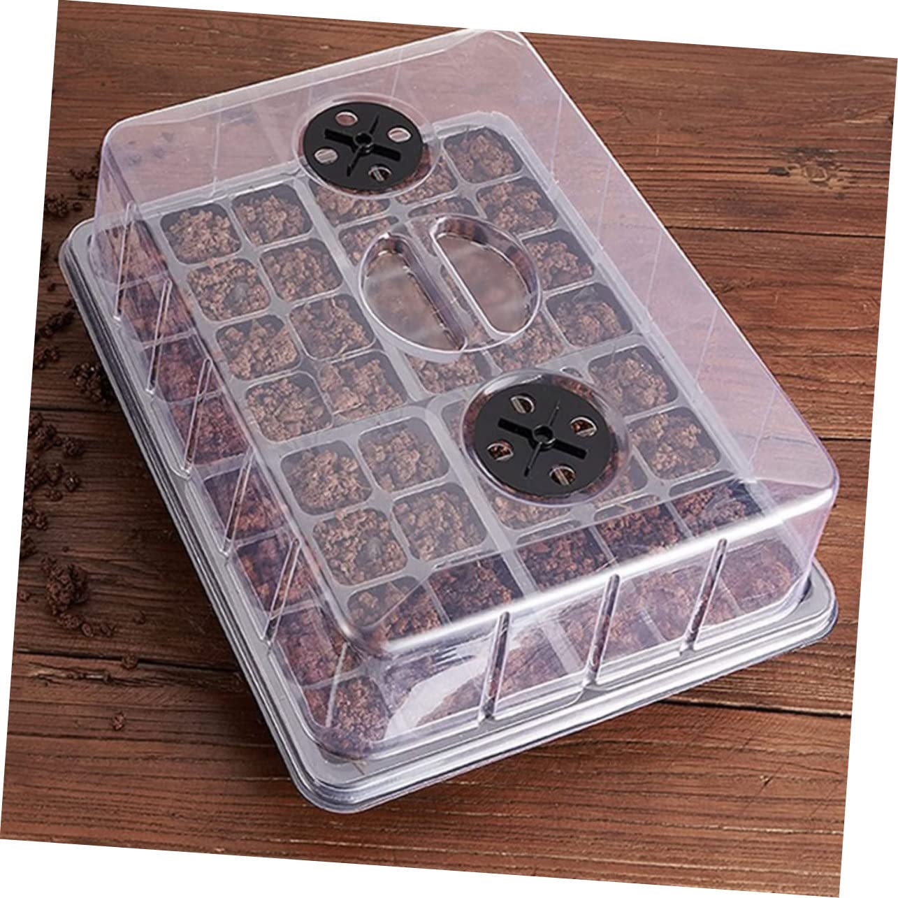 BESPORTBLE Plateau de Pépinière PP 1 Set, Boîte de Semis Trous | Bavure, Conservation Thermique, Toucher Confortable, pour Radis et Herbe de Blé, Usage Serrage