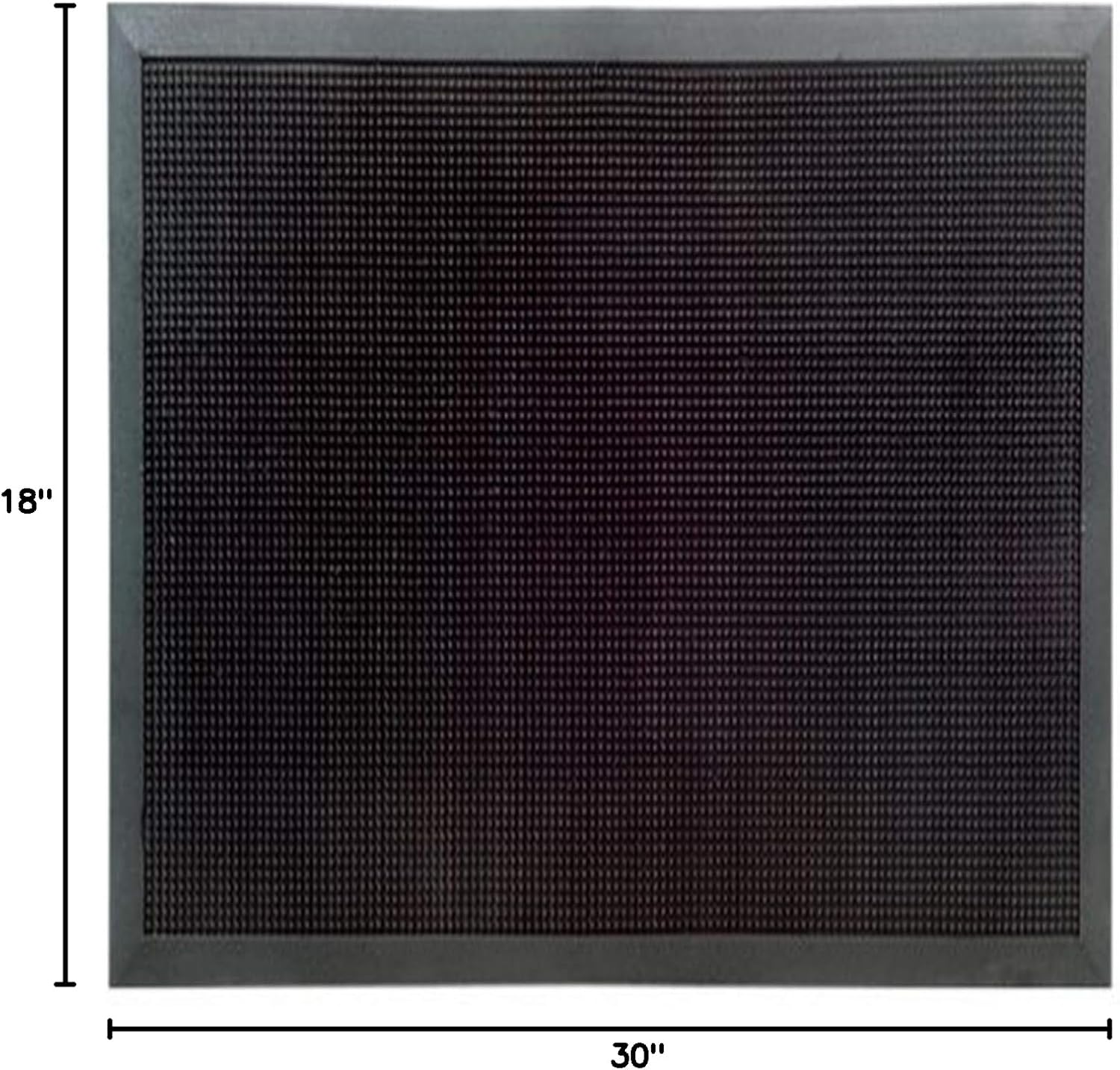 Imports Decor Rubber Mat, Rubber Studs, 18-Inch by 30-Inch