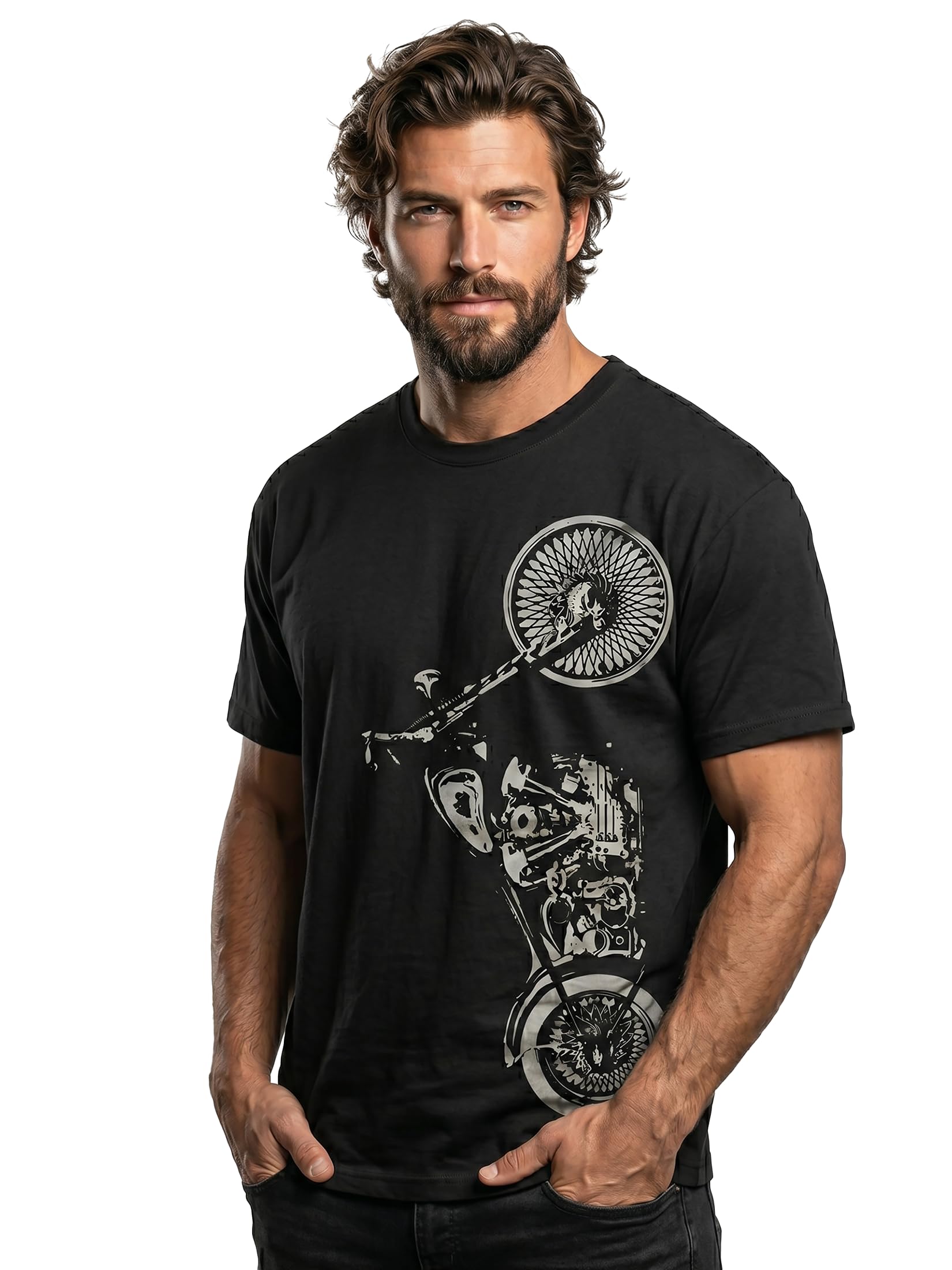 MAKAYA T-shirt motocyklowy męski/męski