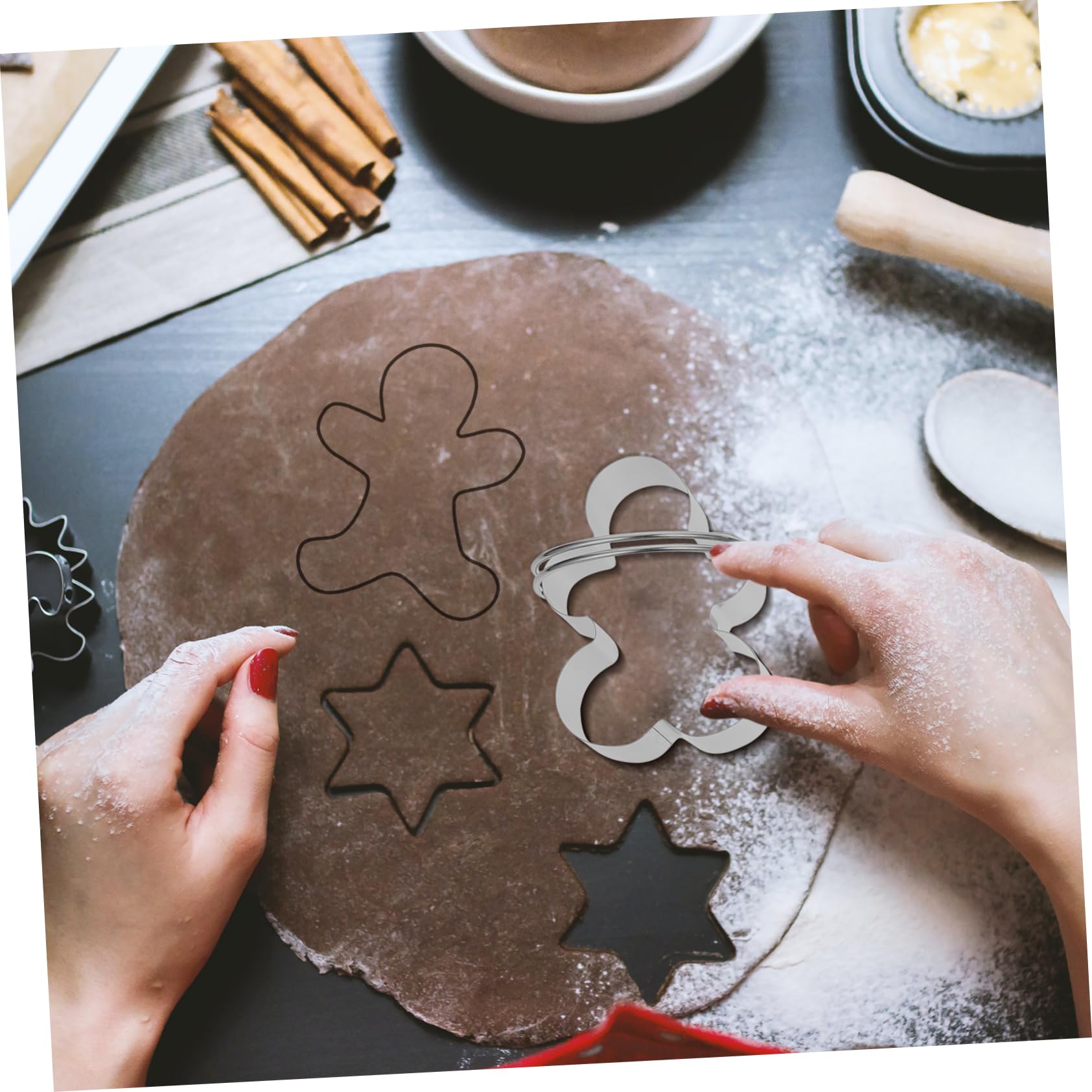 Alipis 4sätze Keksausstecher Teiliges Backform Für Fondant Und Mousse Wiederverwendbare Backmotive Für Hausbäcker Und