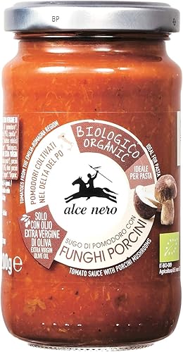 Salsa de pasta ecológica Alcenero (Aruchenero), tomate y porcini 7.05 oz
