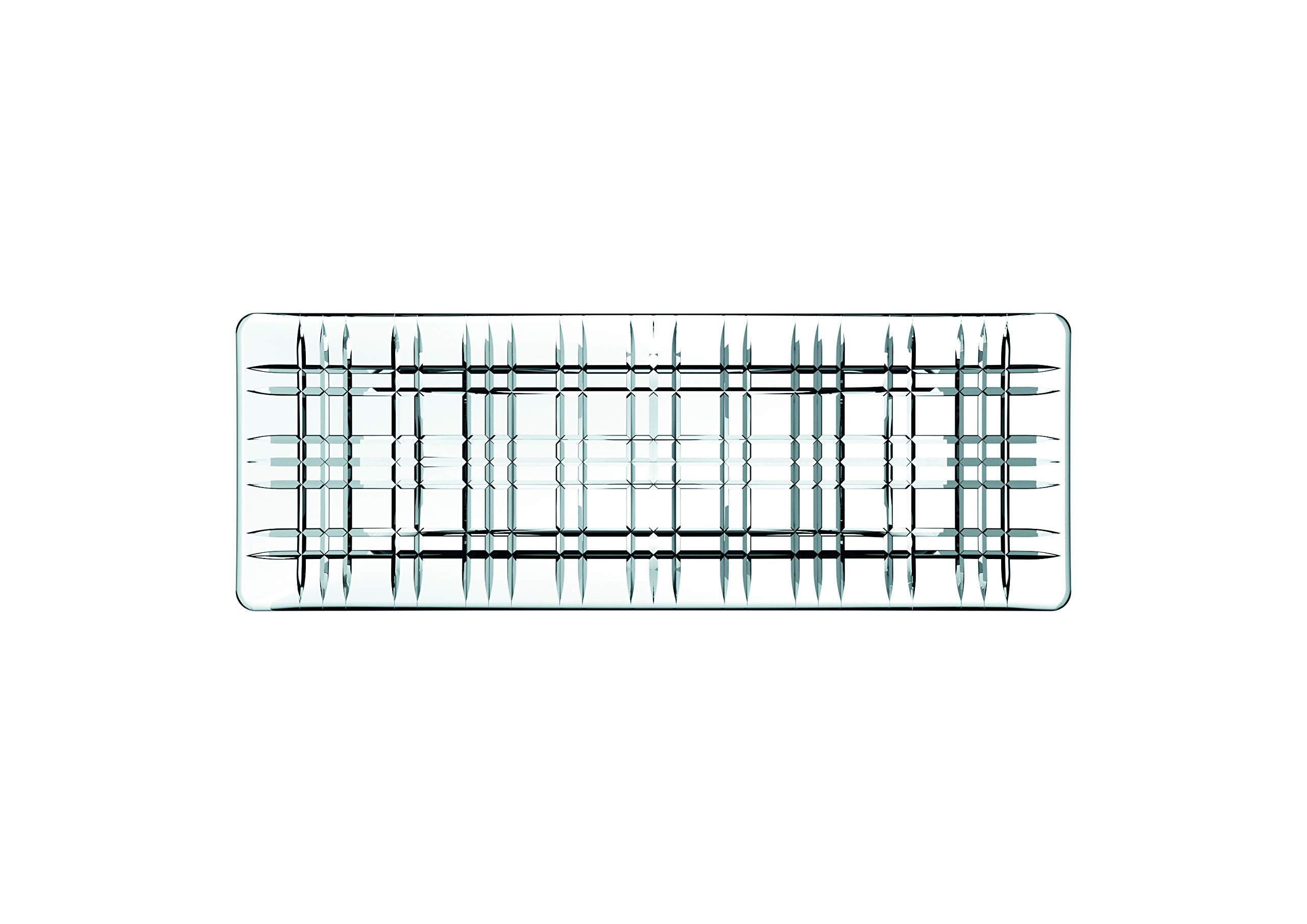 Spiegelau & Nachtmann Placa Rectangular de 42 cm, Cristal, Transparentes, 42 x 15 x 2.4 cm
