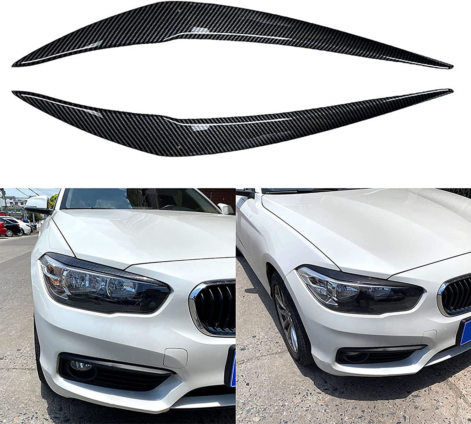 Lodokdre Scheinwerfer-Augenbrauen In Glanz-Schwarz – Für BMW F20 118i/120i (2015-2019) – Extra Style Für Dein Auto Lodokdre Scheinwerfer-Augenbrauen In Glanz-Schwarz – Für BMW F20 118i/120i (2015-2019) – Extra Style Für Dein Auto