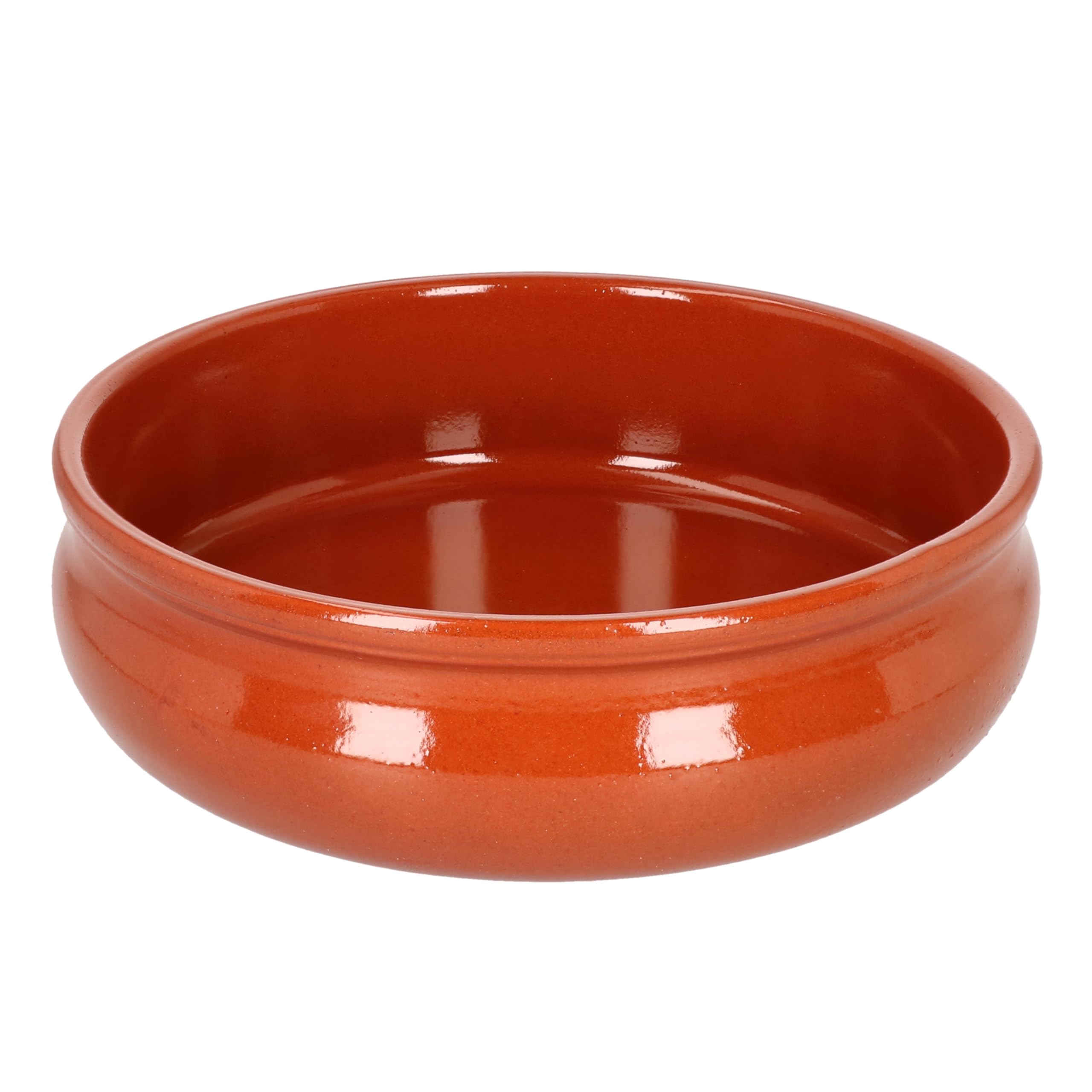 MamboCat Cazuela Ciotola panciata + manico argilla I Set di 2 I 24 cm I Taglia XL I Mediterranei I smaltati I Pezzi Unici Lavorati a mano I Antico/Vintage I Medioevi