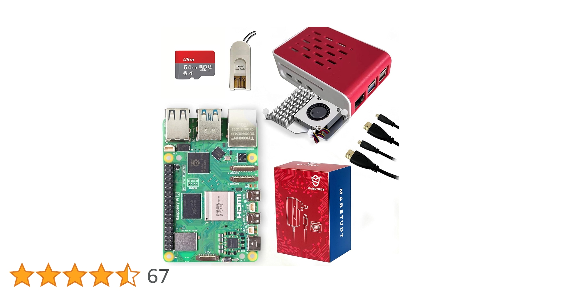 ラズパイセット　新品未開封 Amazon.co.jp: TRASKIT Raspberry Pi 3 Model B Starter Kit